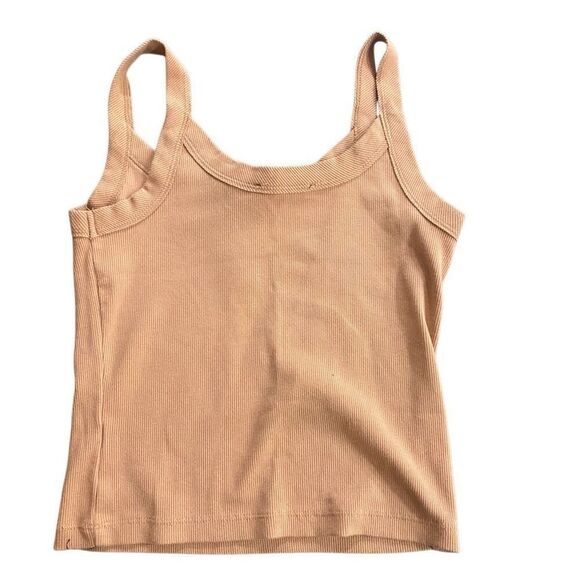 Forever21 XS Y2K tan sleeveless tank ribbed - Picture 3 of 3